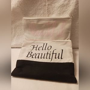 2 VGUC Unbranded Cosmetic Bags